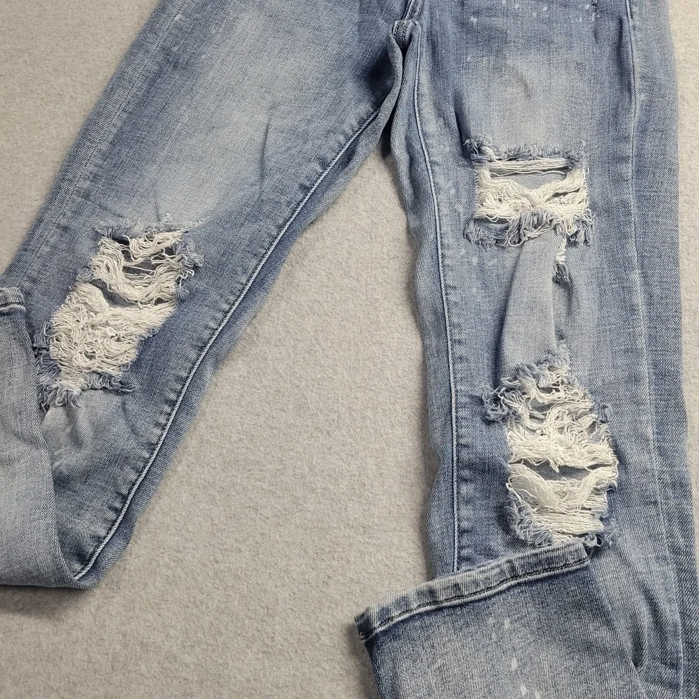 Judy Blue Jeans Womens 1/25 Boyfriend Fit Loose Distressed Trendy Denim - Picture 4 of 13